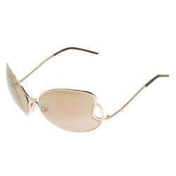 مملوكة مسبقًا نظارة شمسية فندي FS5178 ذهبي مستديرة
