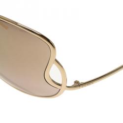 مملوكة مسبقًا نظارة شمسية فندي FS5178 ذهبي مستديرة