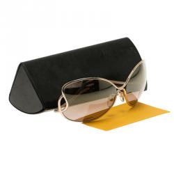 مملوكة مسبقًا نظارة شمسية فندي FS5178 ذهبي مستديرة