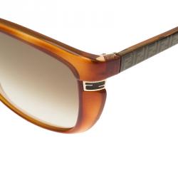 Pre Owned Fendi Blonde Havana FS5258 Cat Eye Sunglasses