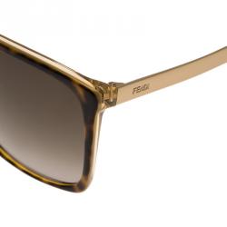 مملوكة مسبقًا نظارة شمسية فندي FF0076 إطار ترتواز مربعة