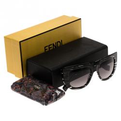 مملوكة مسبقًا نظارة شمسية فندي FF0031/S باغييت عين القطة أسود ورصاصى