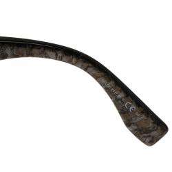 Pre Owned Fendi Black and Gold FF0031/S Baguette Cat Eye Sunglasses