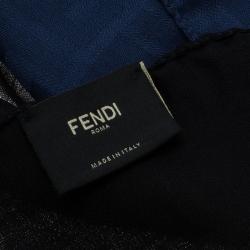 Pre Owned وشاح فندي زوكا أومبريه أزرق