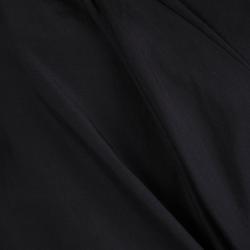 Pre Owned Fendi Black Cotton Draped Top M