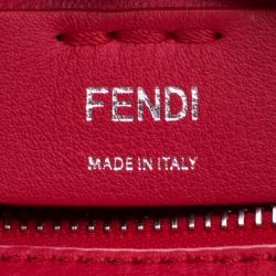 Pre Owned Fendi Red Leather Mini 3Jours Tote