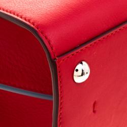 Pre Owned Fendi Red Leather Mini 3Jours Tote