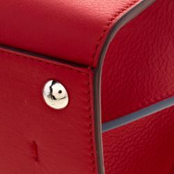 Pre Owned Fendi Red Leather Mini 3Jours Tote