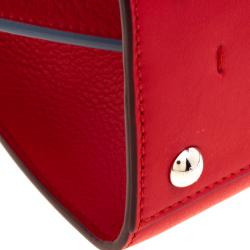 Pre Owned Fendi Red Leather Mini 3Jours Tote