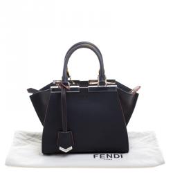 Pre Owned Fendi Black Leather Mini 3Jours Tote