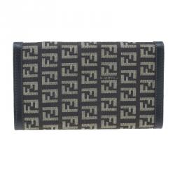 Pre Owned Fendi Brown Zucchino Canvas Agenda