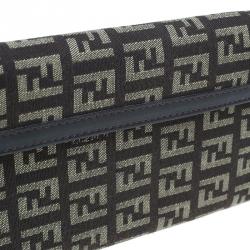 Pre Owned Fendi Brown Zucchino Canvas Agenda