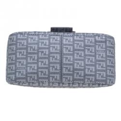 Pre Owned Fendi Grey Zucchino Mini Mama Chain bag