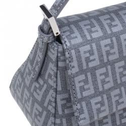 Pre Owned Fendi Grey Zucchino Mini Mama Chain bag