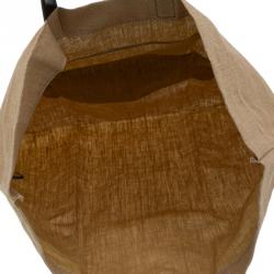 Pre Owned Fendi Brown Fabric Shopping Tote