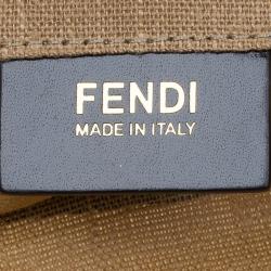 Pre Owned Fendi Brown Fabric Shopping Tote