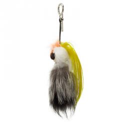 Pre Owned Fendi Mini Karlito Fur Bag Charm