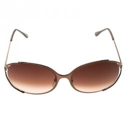 Pre Owned نظارة شمسية فندي FS5166K بنية