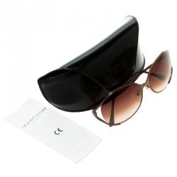 Pre Owned نظارة شمسية فندي FS5166K بنية