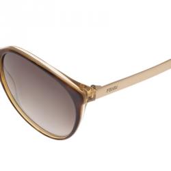 Pre Owned Fendi Tortoise Frame FF0078 Cat Eye Sunglasses