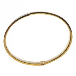 Fendi The Fendista Brown and Black Enamel Gold Tone Bracelet L