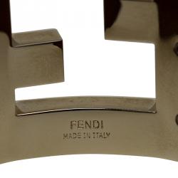 Pre Owned سوار فندي زوكا عريض ذهبي اللون