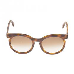 مملوكة مسبقًا Fendi Brown FF 0124/S Havana Round Sunglasses