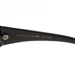 Pre Owned نظارة شمسية فندي FS444 إطار مربع سوداء