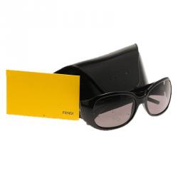 Pre Owned نظارة شمسية فندي FS444 إطار مربع سوداء