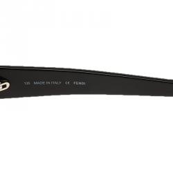 مملوكة مسبقًا Fendi Black FS5131 Rectangle Sunglasses