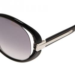Pre Owned Fendi Black FS5153 Oversized Round Sunglasses