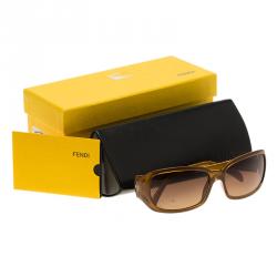 مملوكة مسبقًا Fendi Bronze FS5146 Zucca Rectangle Sunglasses