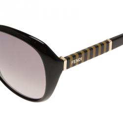 مملوكة مسبقًا نظارة شمسية فندي FS5348  سوداء مستديرة