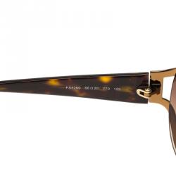 مملوكة مسبقًا Fendi Brown FS5260 Shield Sunglasses