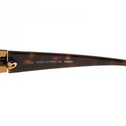 مملوكة مسبقًا Fendi Brown FS5260 Shield Sunglasses