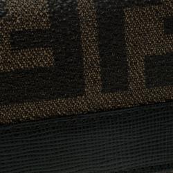 Pre Owned Fendi Tobacco Zucca Coated Canvas Key Holder
