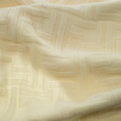 مملوكة مسبقًا وشاح فندي نقش زوكا كشمير وصوف مزخرف كريمي