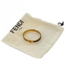 Pre Owned سوار فندي ذا فنديستا إيناميل ذهبي اللون M