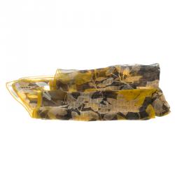 مملوكة مسبقًا Fendi Multicolor Zucca Floral Printed Silk Stole