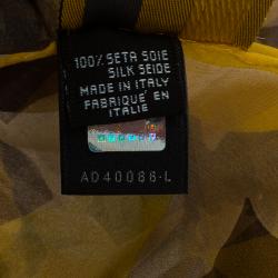 مملوكة مسبقًا Fendi Multicolor Zucca Floral Printed Silk Stole