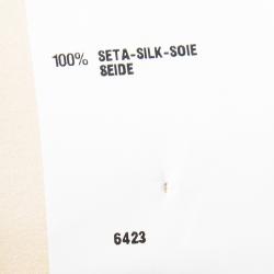 Pre Owned Fendi Yellow Draped Ruched Detail Contrast Strap Tunic M