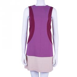 Pre Owned Fendi Colorblock Shift Dress S