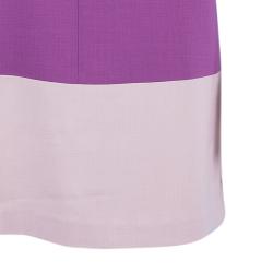 Pre Owned Fendi Colorblock Shift Dress S
