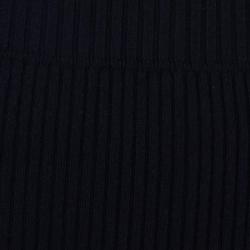 Pre Owned Fendi Black Rib Knit Sweater Dress M