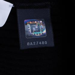 Pre Owned Fendi Black Rib Knit Sweater Dress M