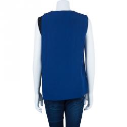 Pre Owned Fendi Sleeveless Colorblock Top M