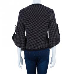 Pre Owned Fendi Wool Knit Long Button Down Cardigan M
