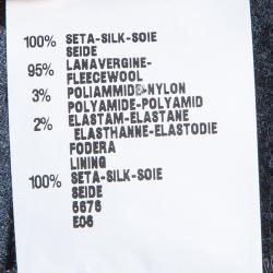 Pre Owned Fendi Yellow/Grey Colorblock Dress S