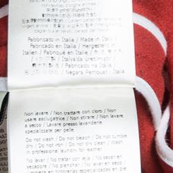 Fendi Red Wool Leather Sleeveless Coat M