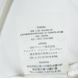 Pre Owned Fendi White Layered Sleeveless Top S
